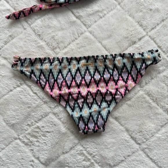 Victoria's Secret | "Warm Ikat Foil" The Wrap Halter & Strappy Cheeky Bikini Set - Picture 9 of 16